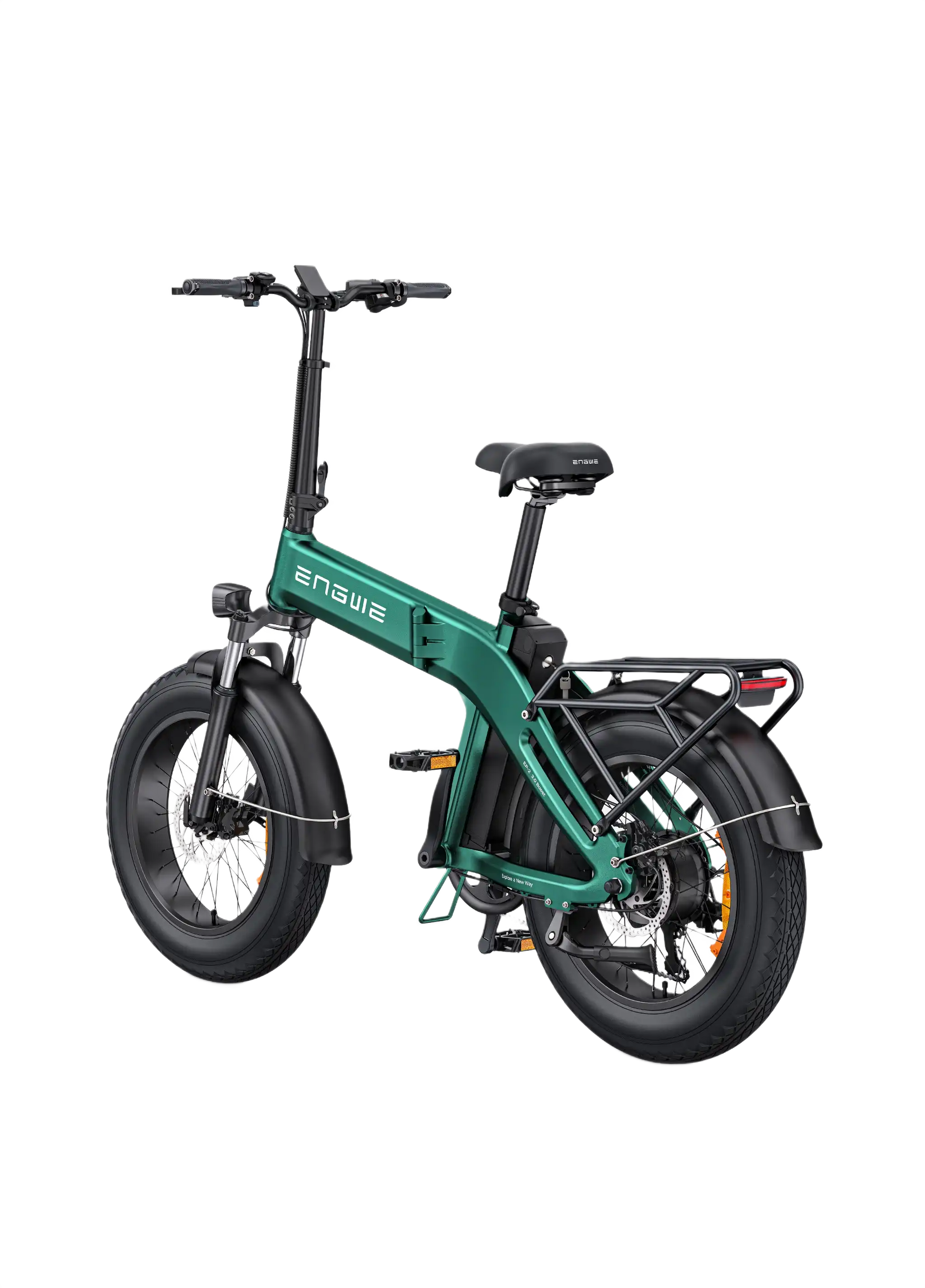  ENGWE EP-2 3.0 Boost Green electric bike with black frame on a white background