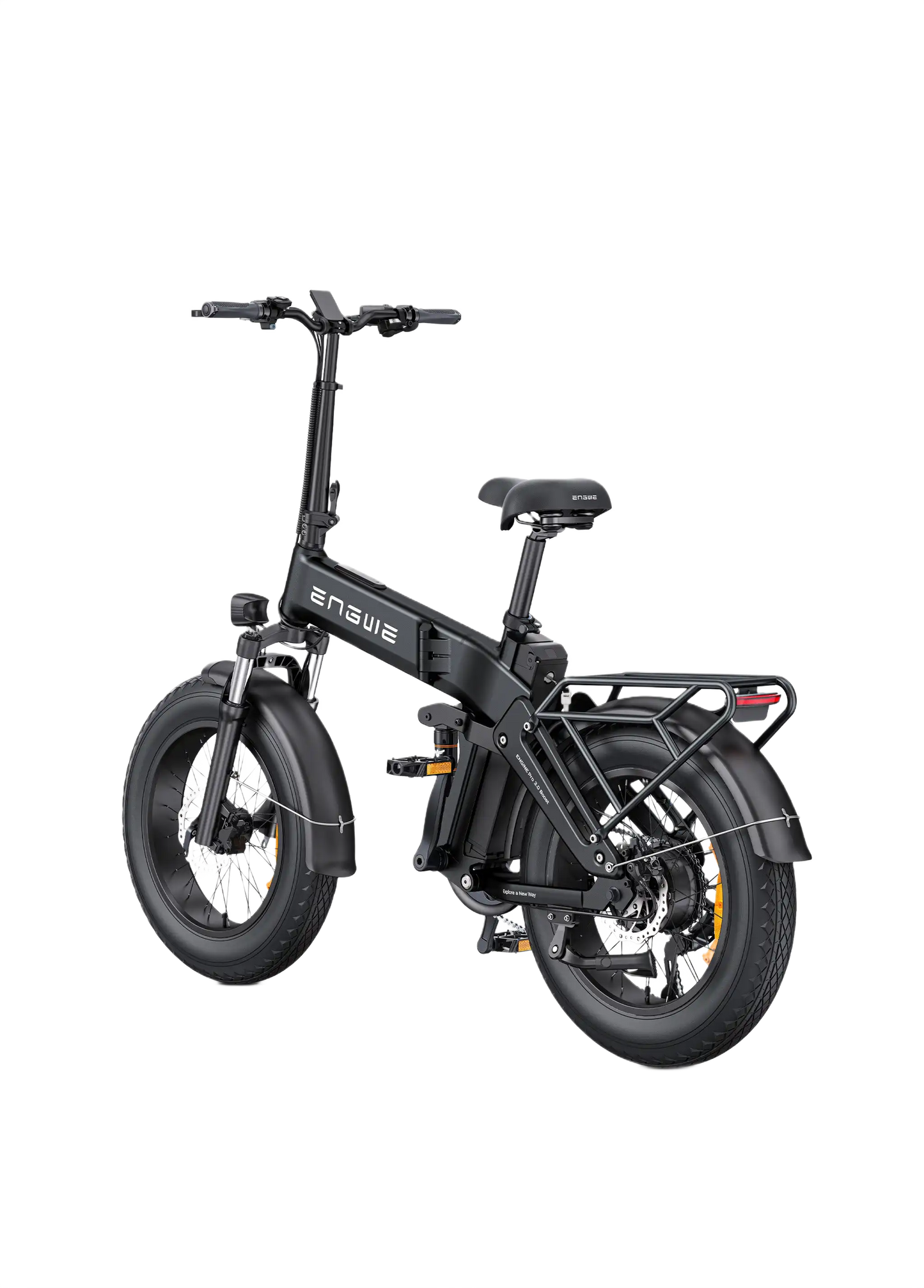ENGWE ENGINE PRO 3.0 Boost Black electric bike with 'ENWE' branding on a white background