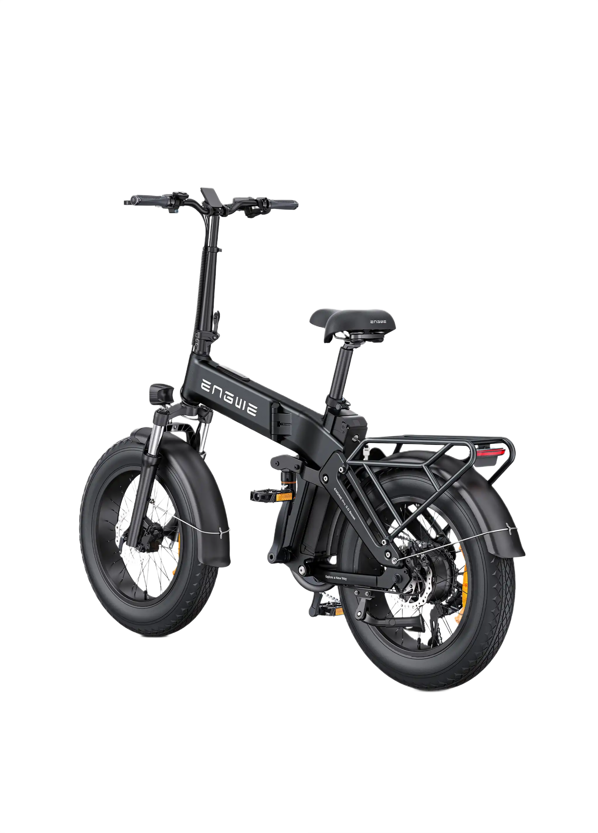 ENGWE ENGINE PRO 3.0 Boost Black electric bike with 'ENWE' branding on a white background