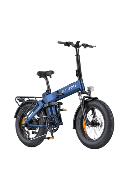ENGWE ENGINE PRO 3.0 Boost Blue electric bike with 'ENWE' branding on a white background