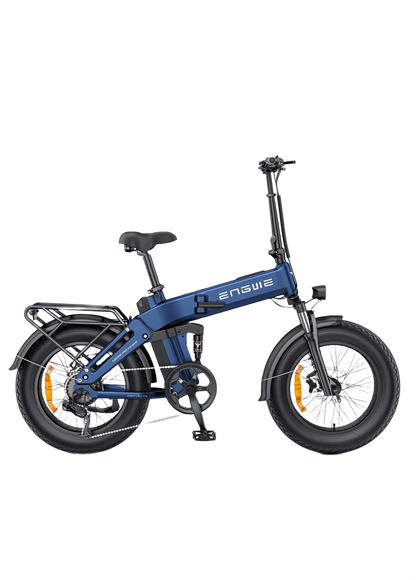 ENGWE ENGINE PRO 3.0 Boost Blue electric bike with 'ENWE' branding on a white background