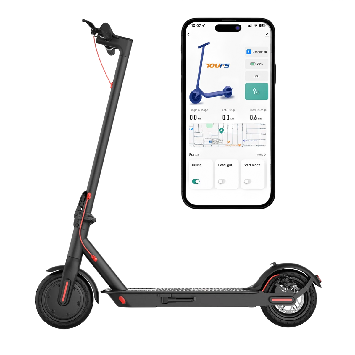 NANROBOT H1 – 350W kerge ja kokkupandav elektritõukeratas