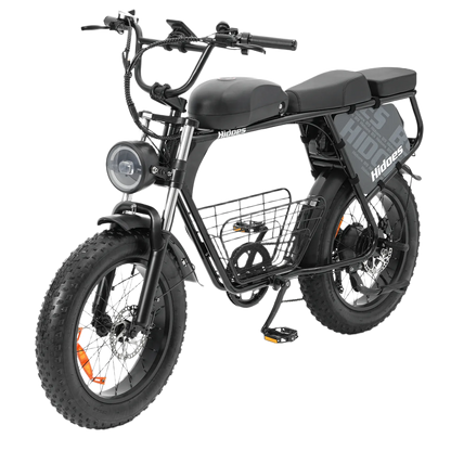Hidoes B9 750W elektrijalgratas kahe eemaldatava 48V akuga, 20-tolliste Fat Tire rehvide ja pika sadulaga