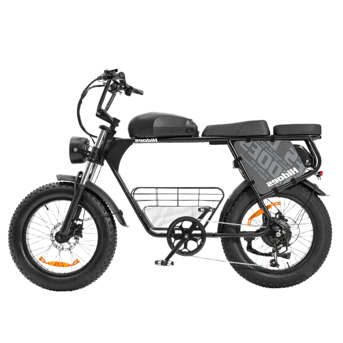 Hidoes B9 750W elektrijalgratas kahe eemaldatava 48V akuga, 20-tolliste Fat Tire rehvide ja pika sadulaga