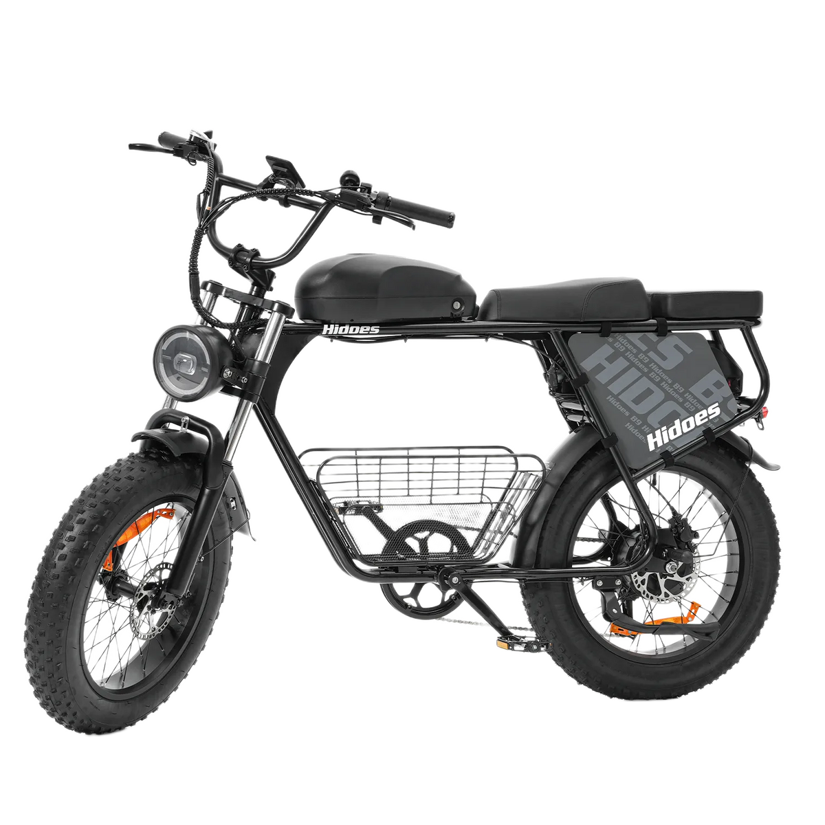 Hidoes B9 750W elektrijalgratas kahe eemaldatava 48V akuga, 20-tolliste Fat Tire rehvide ja pika sadulaga