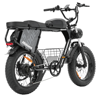 Hidoes B9 750W elektrijalgratas kahe eemaldatava 48V akuga, 20-tolliste Fat Tire rehvide ja pika sadulaga
