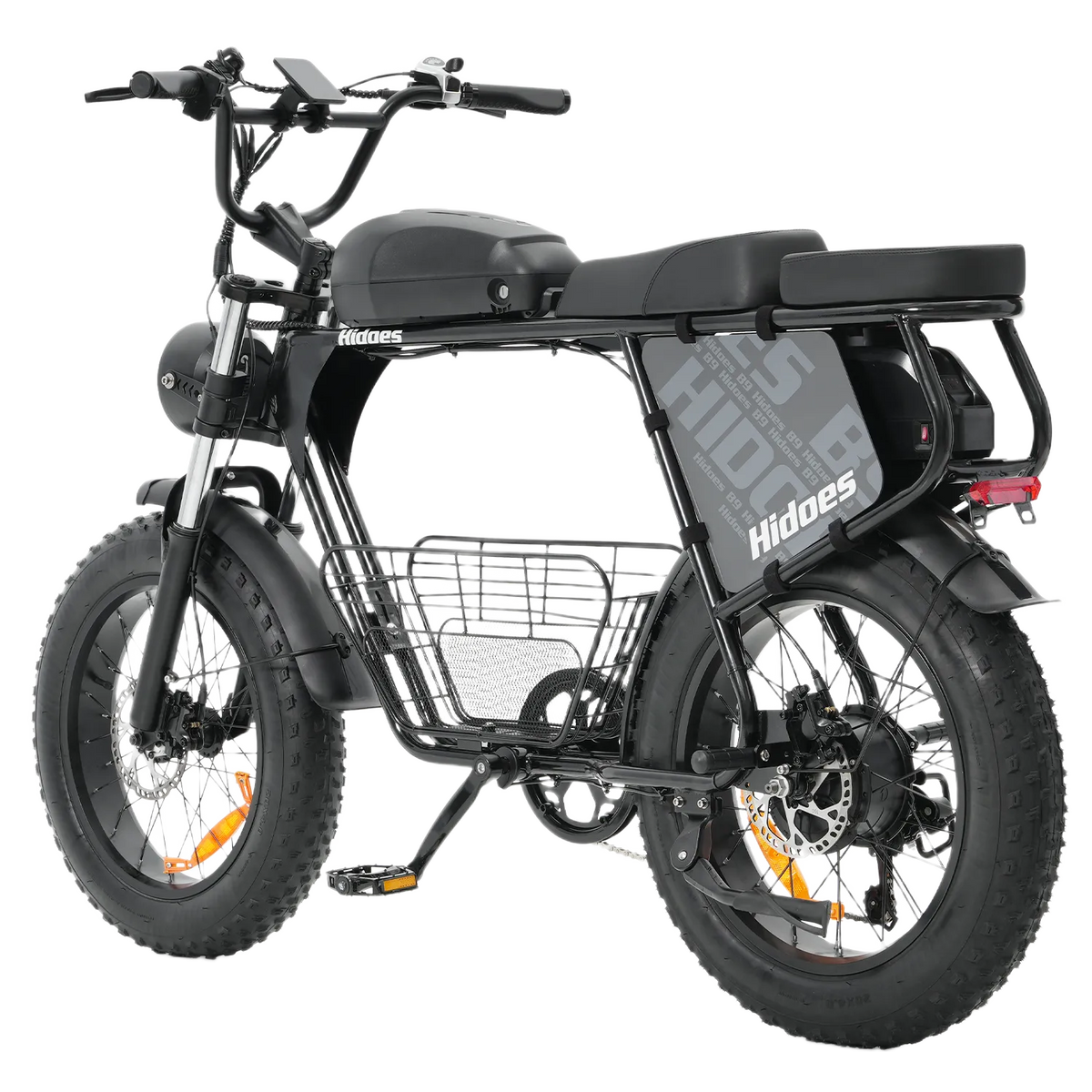 Hidoes B9 750W elektrijalgratas kahe eemaldatava 48V akuga, 20-tolliste Fat Tire rehvide ja pika sadulaga