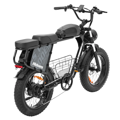 Hidoes B9 750W elektrijalgratas kahe eemaldatava 48V akuga, 20-tolliste Fat Tire rehvide ja pika sadulaga