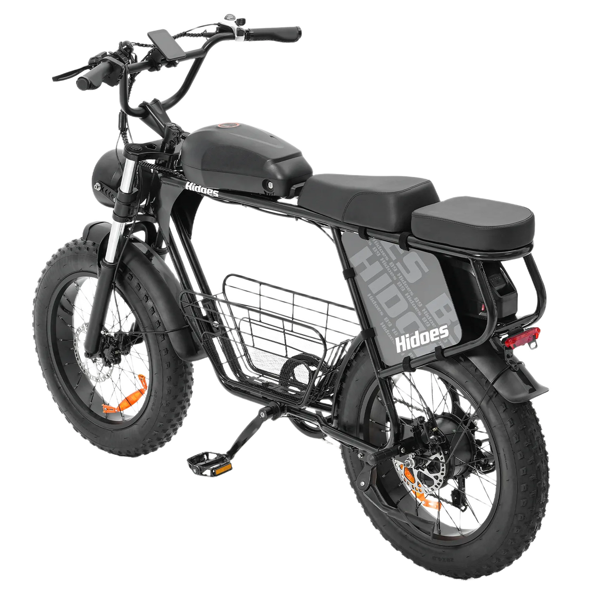 Hidoes B9 750W elektrijalgratas kahe eemaldatava 48V akuga, 20-tolliste Fat Tire rehvide ja pika sadulaga