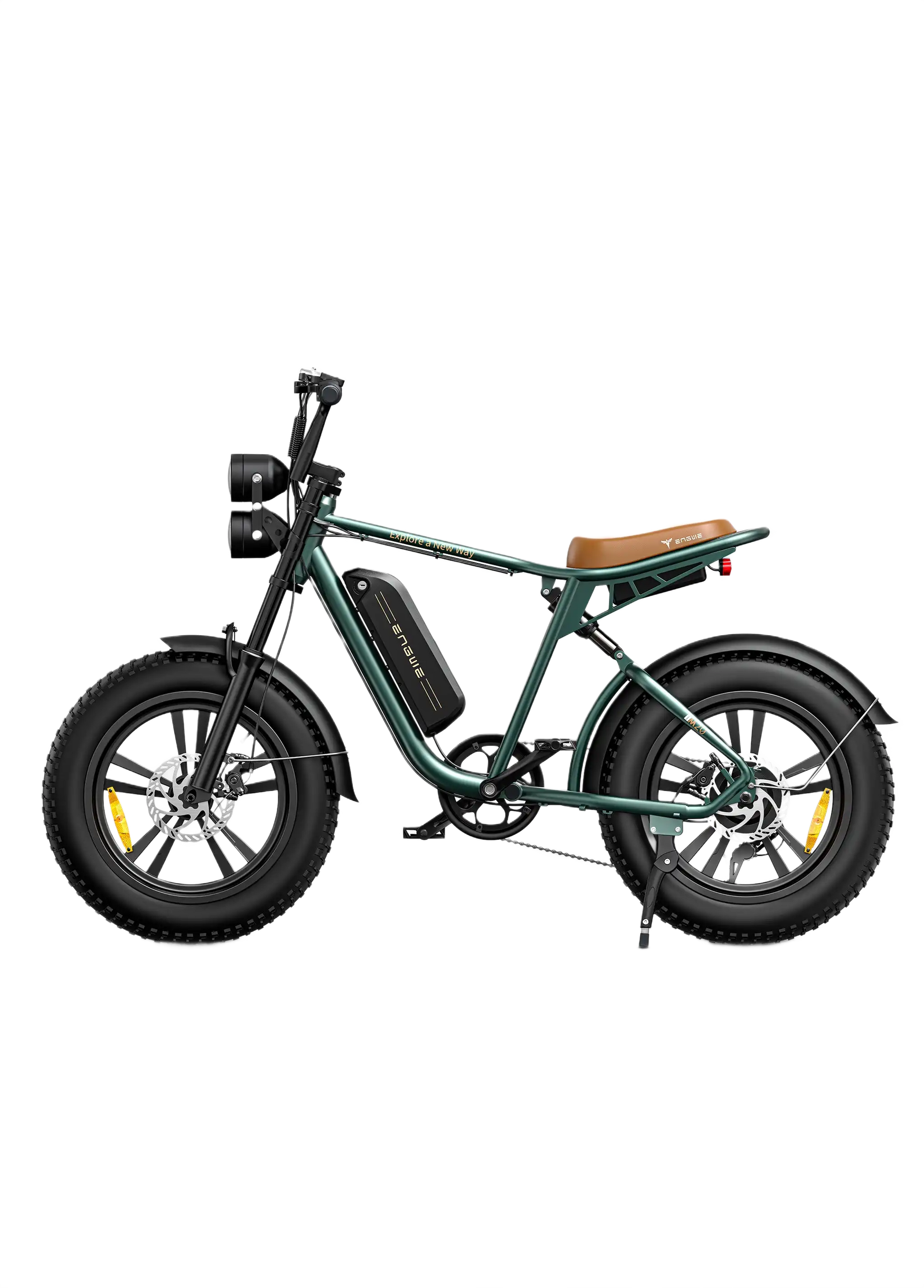 ENGWE M20 Green electric bike on a white background
