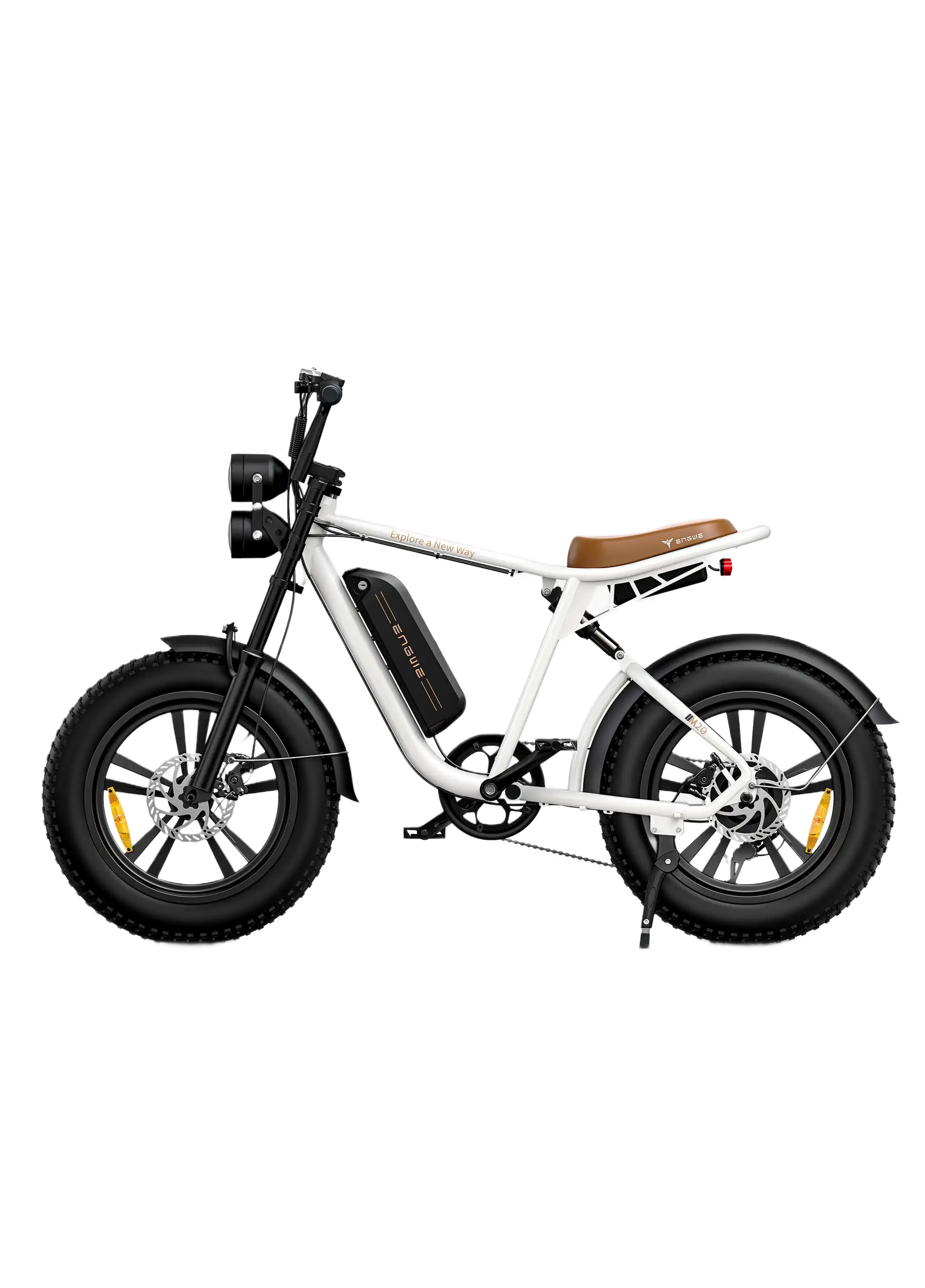 ENGWE M20 Green electric bike on a white background