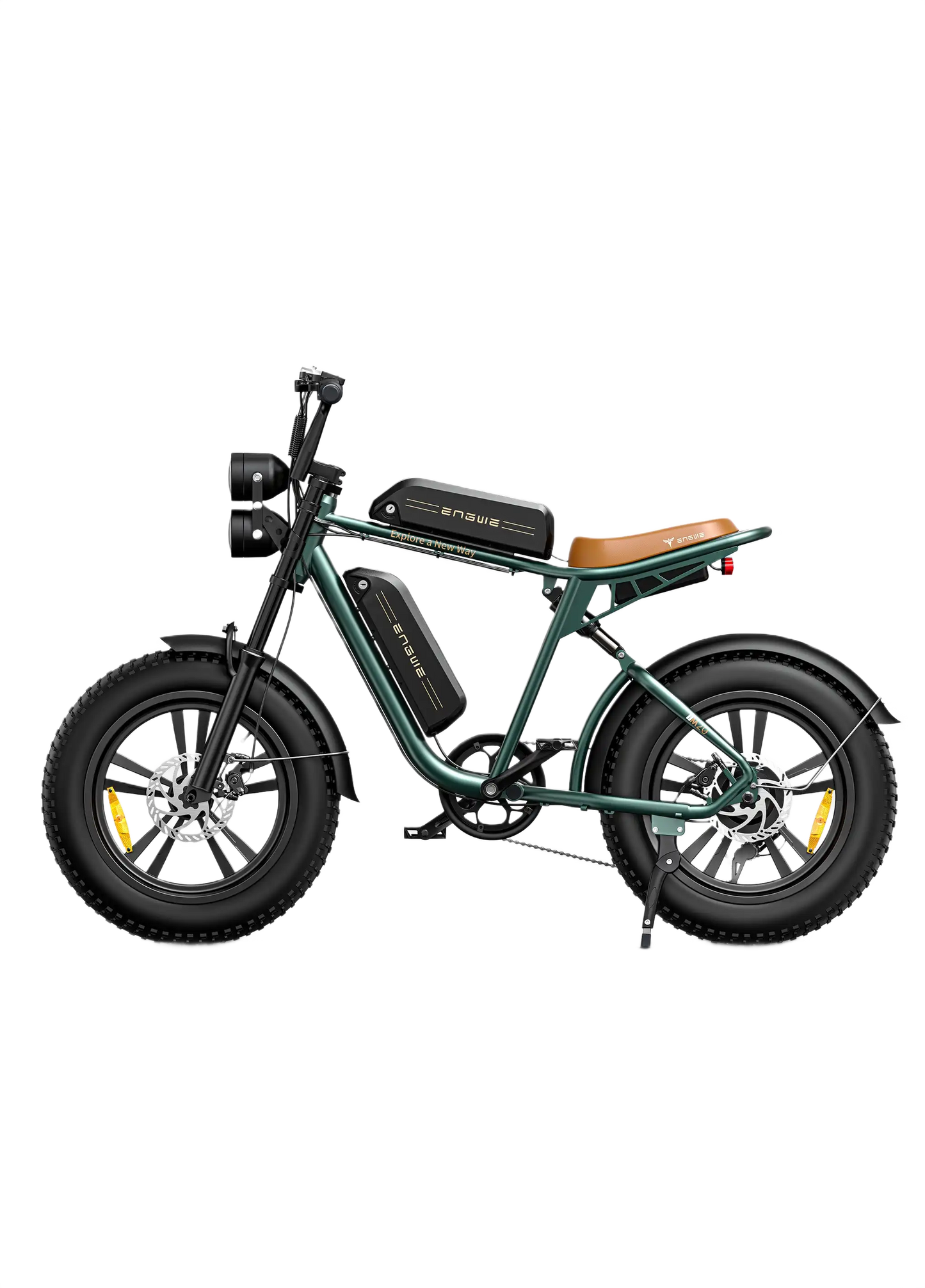 ENGWE M20 Green electric bike on a white background