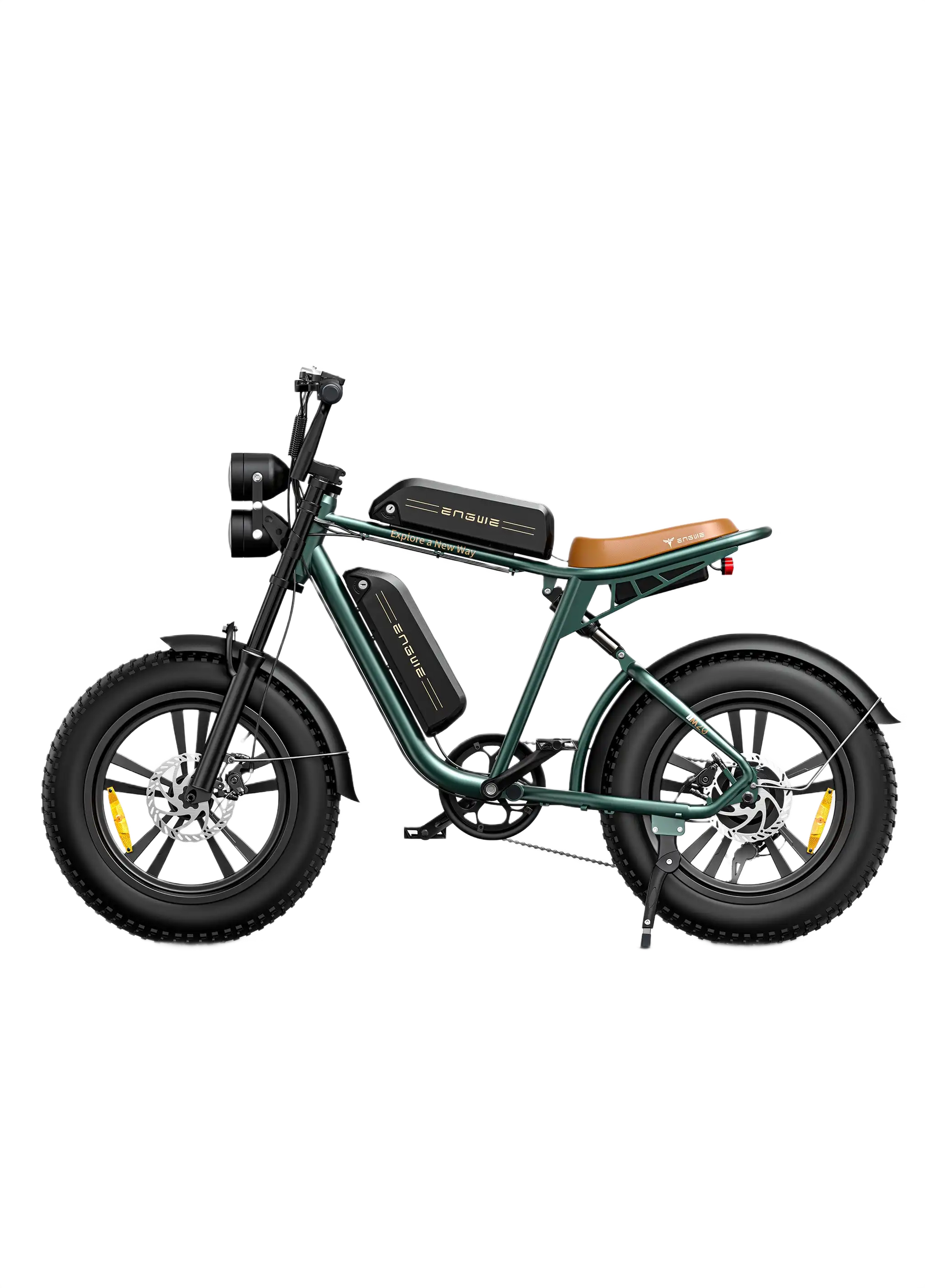 ENGWE M20 Green electric bike on a white background