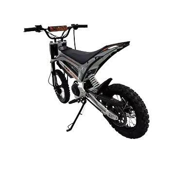 Kukirin X1 laste elektriline krossiratas läbipaistval taustal, off-road mootorratas nähtava brändilogoga
